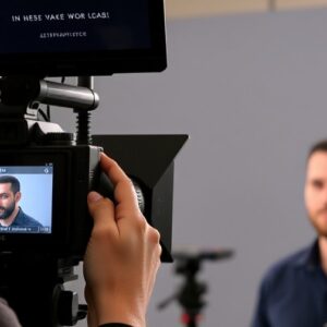 Видео обръщение с телепромптер (ауто кю)